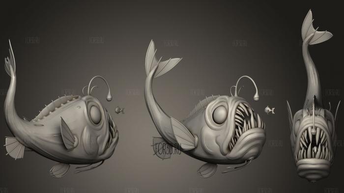 cartoon fish 3d stl модель для ЧПУ